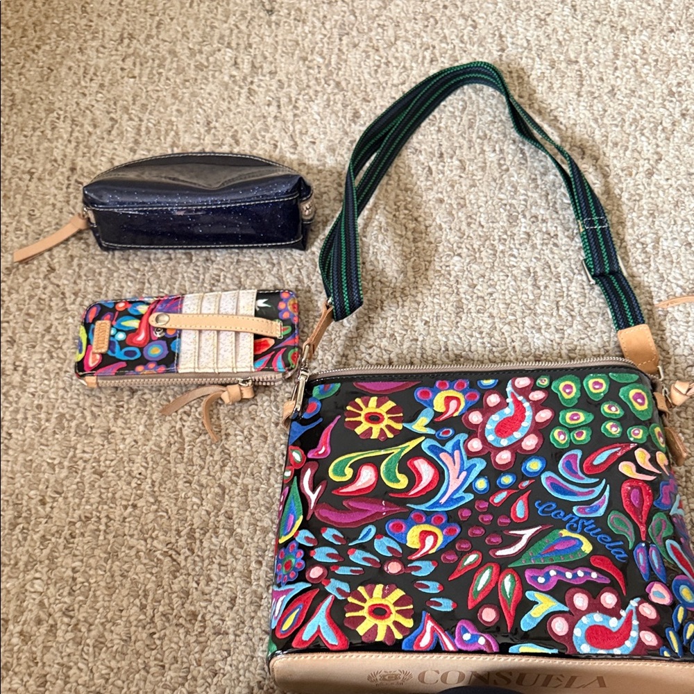 Consuela Vibrant Floral Crossbody Bag